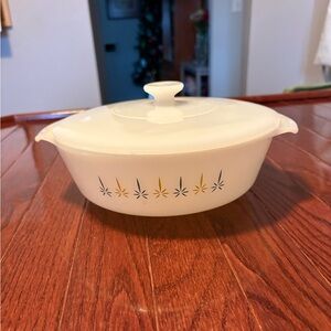 Vintage Anchor Hocking FireKing Candle Glow 1.5qt